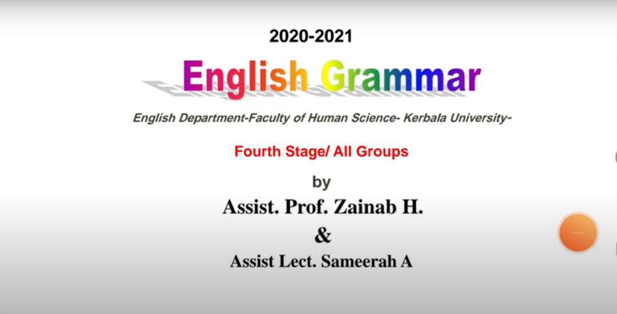 Read more about the article English Lecture (Clause Types) Prepared by Asst.Prof. Zainab Hussein Alwan