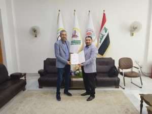 Read more about the article Dean of the College of Tourism Sciences Congratulates Dr. Haider Mohammed Abdul Sahib on His Academic Promotion