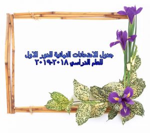 Read more about the article جدول الامتحانات النهائية للدور الاول للعام الدراسي 2018-2019