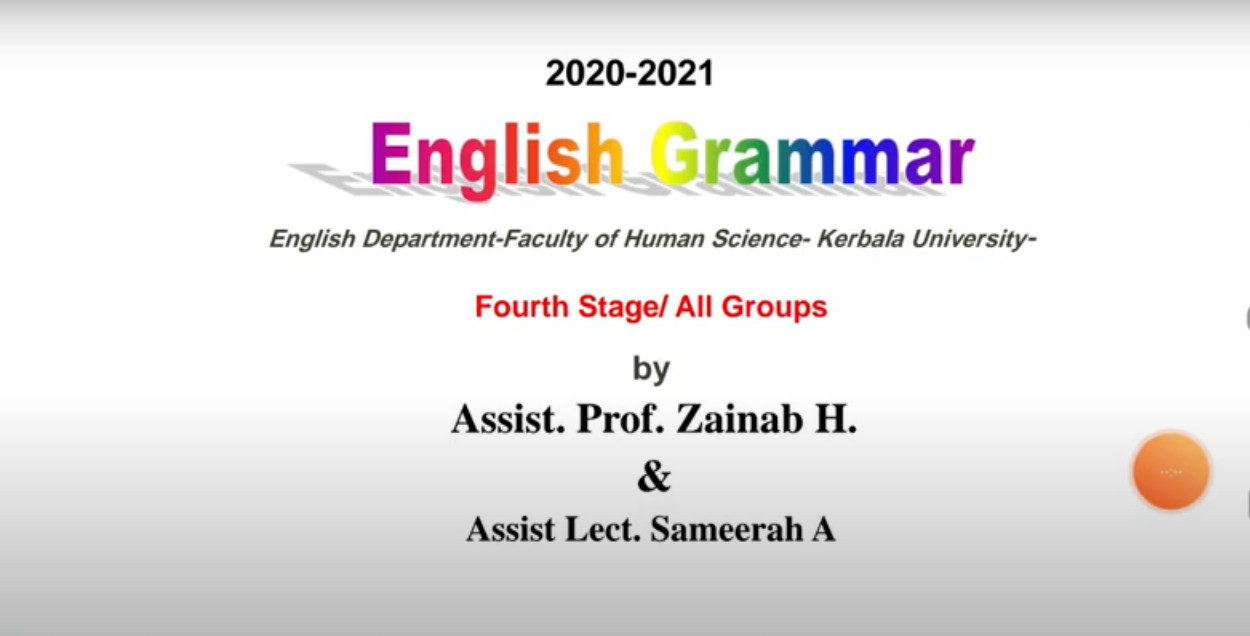Read more about the article محاضرة اللغة الإنجليزية ( Clause Types) اعداد أ.م. زينب حسين علوان