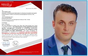 Read more about the article تدريسي من كلية العلوم السياحية ينشر بحثا علميا في مجلة عالمية محكمة