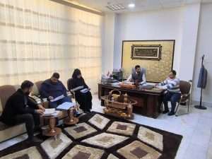 Read more about the article اجتماع السيد معاون العميد للشؤون الإدارية والمالية لمتابعة الأمور الإدارية والمالية في الكلية