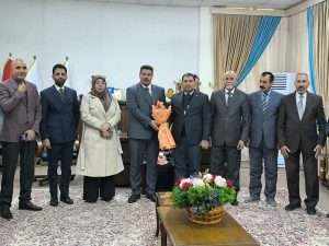 Read more about the article عميد كلية العلوم السياحية  وكادرها التدريسي وموظفيها يهنئون مساعد رئيس جامعة كربلاء  للشؤون الإدارية والمالية بمناسبة التكليفه