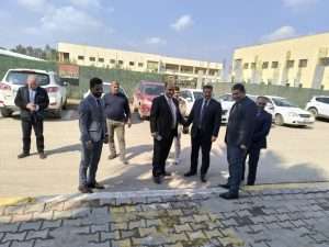 Read more about the article لقاء لمناقشة إعادة تأهيل الأرصفة بين كليتي العلوم السياحية والإدارة والاقتصاد