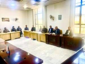 Read more about the article اجتماع السيد العميد  مع تدريسيي قسم إدارة الدراسات الفندقية