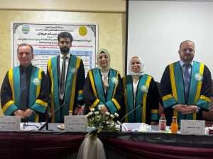 Read more about the article تدريسي في كلية العلوم السياحية –  عضواً في لجنة مناقشة رسالة ماجستير حول الريادة الاستراتيجية وتعزيز التنافسية في المنظمات السياحية