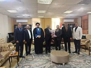 Read more about the article عميد كلية العلوم السياحية يهنئ نقيب الأكاديميين العراقيين – فرع كربلاء بمناسبة فوزه في الانتخابات