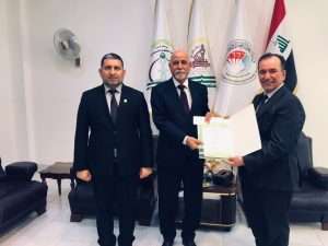 Read more about the article نقابة الأكاديميين العراقيين تكرّم رئيس قسم الدراسات السياحية بمناسبة ترقيته العلمية