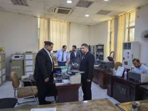 Read more about the article عميد كلية العلوم السياحية يجري جولة ميدانية في شعبة التسجيل في الكلية