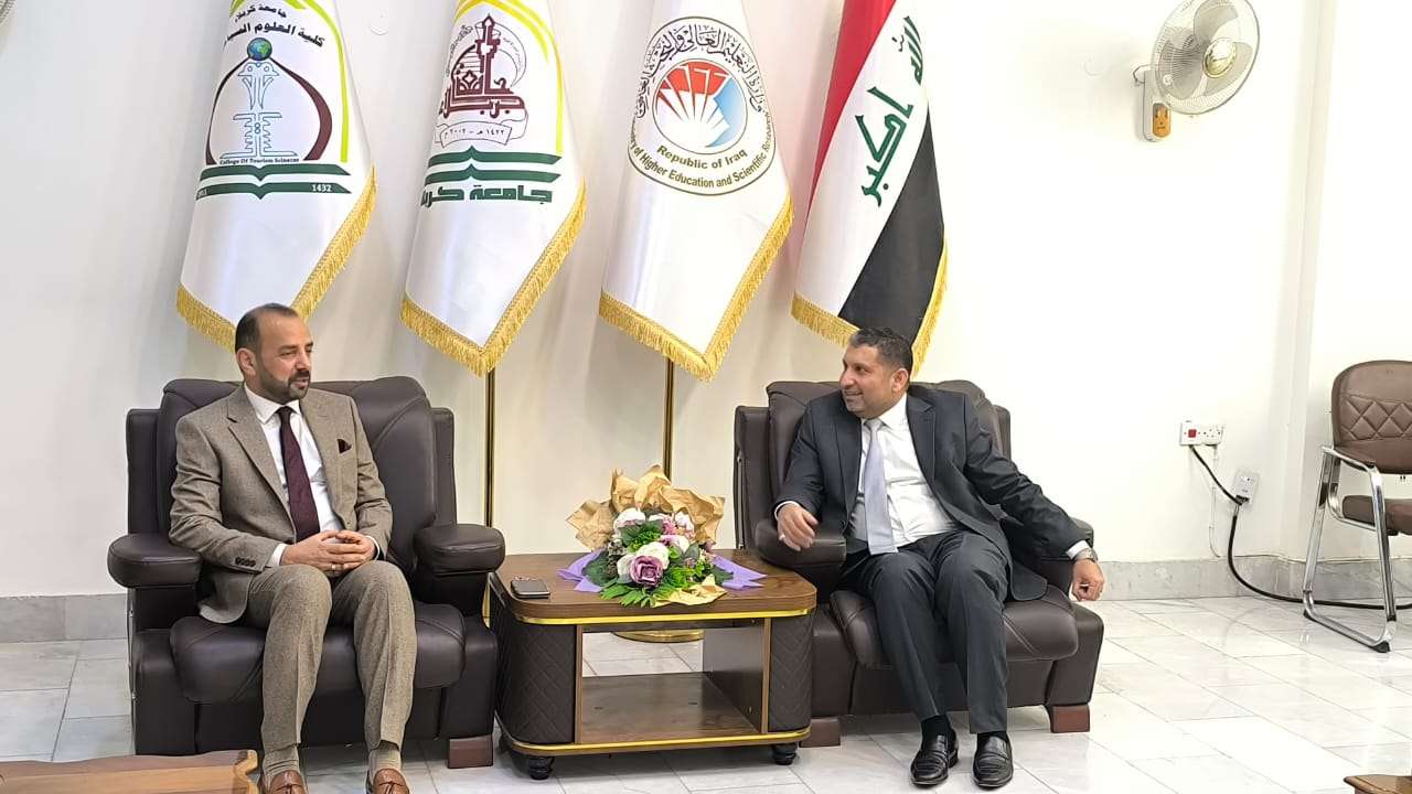Read more about the article عميد كلية العلوم السياحية يلتقي نائب رئيس مجلس محافظة كربلاء